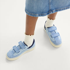 The Kids Strap Sneaker - Berry Blue