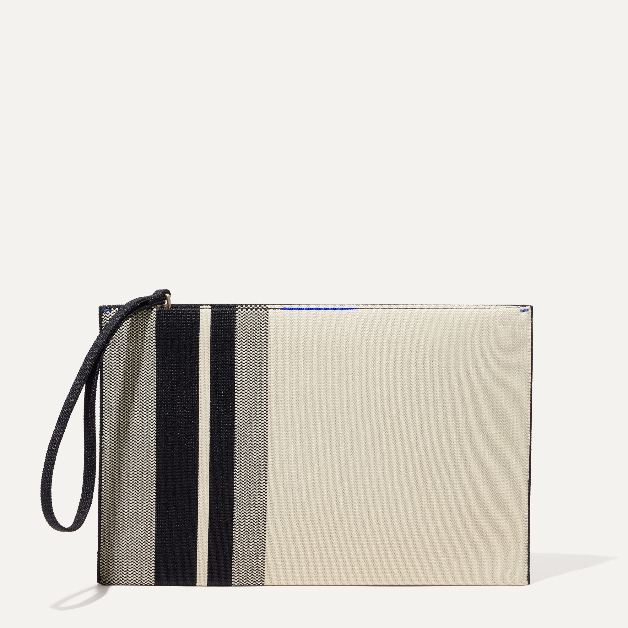 The Wristlet - Ivory Rugby Stripe