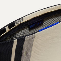 The Wristlet - Ivory Rugby Stripe