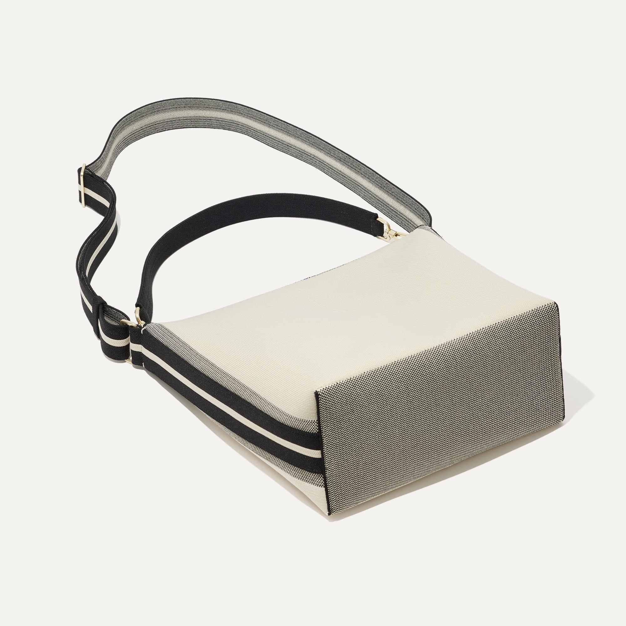 The Mini Zip Bucket - Ivory and Black