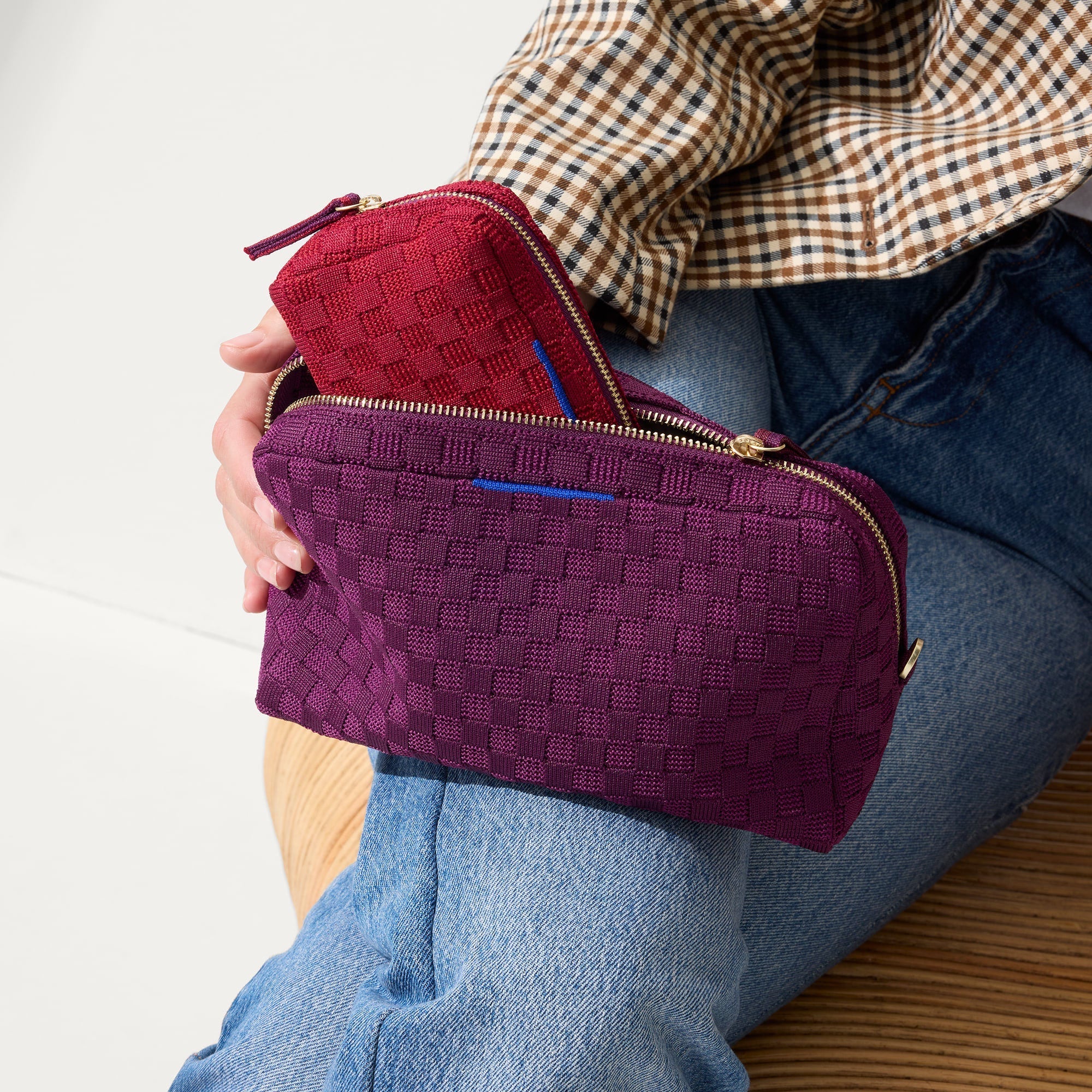 The Universal Pouch Set - Cranberry Plum