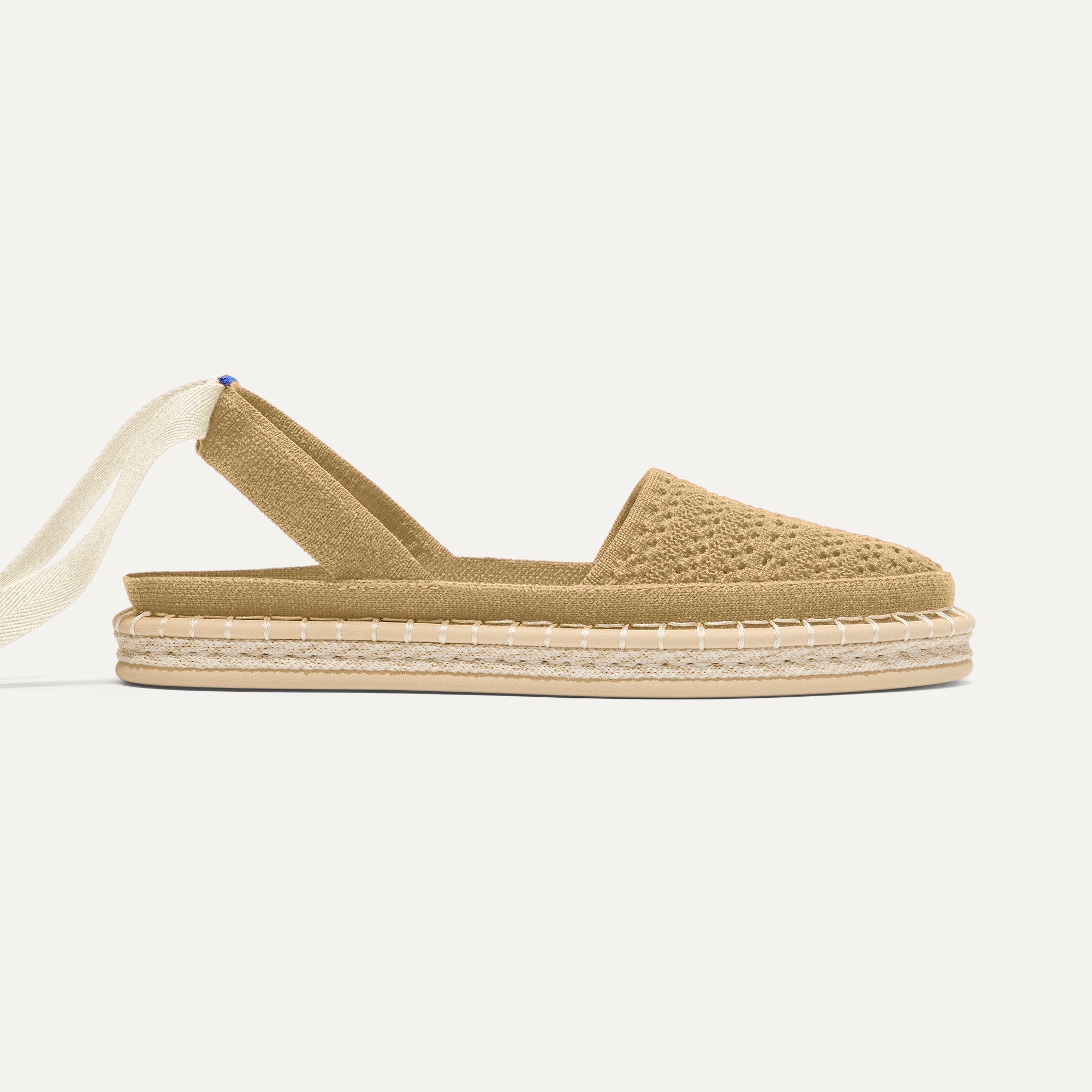 The D'Orsay Espadrille - Camel Crochet